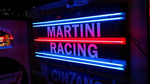 Cartel Neon Martini Martini Racing Decoracion Retro Cartel