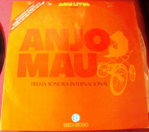 166 Mvd- Lp 1976- Anjo Mau Trilha Sonora- Vinil Inter Novela