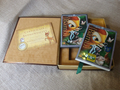 Bd E Dvd Disney Bambi Edição Diamante Limitada Em 2500 Unds