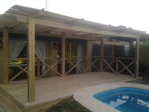 Colocacion Pergolas Deck Colocado Terminado