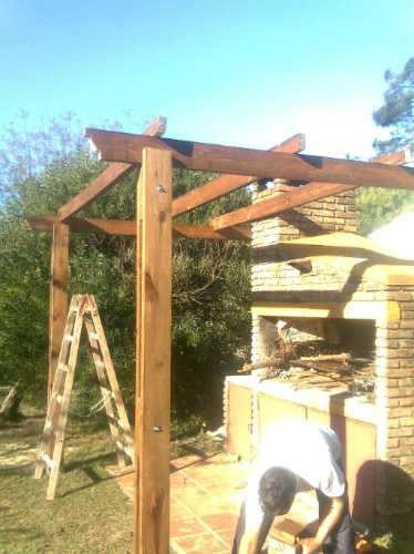 Colocacion Pergolas Deck Colocado Terminado
