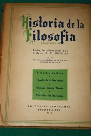 Historia De La Filosofia A. V. Sheglov