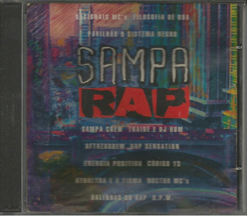 Cd Coletânea Sampa Rap - 1996 - Racionais, Thaíde, Pavilhão9