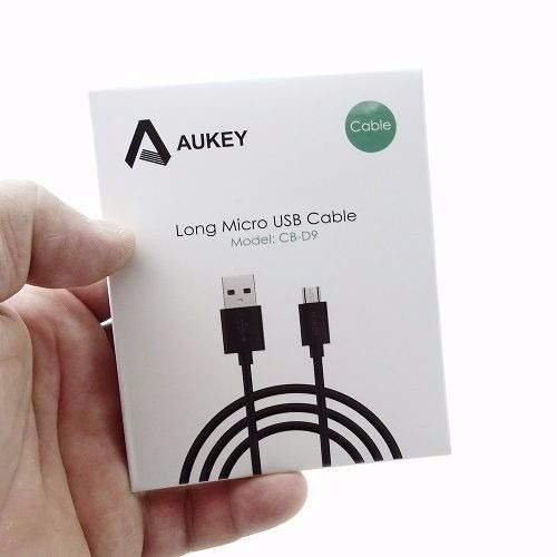 Cabo De Carregamento E Dados Ultra Rápido Usb Aukey 2 Metros