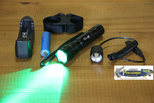 Lanterna Ultrafire Wf-501b Luz Verde Completa