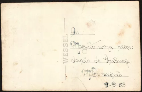 Cartão Postal Antigo Nova Friburgo Rj Clube De Xadrez 1953