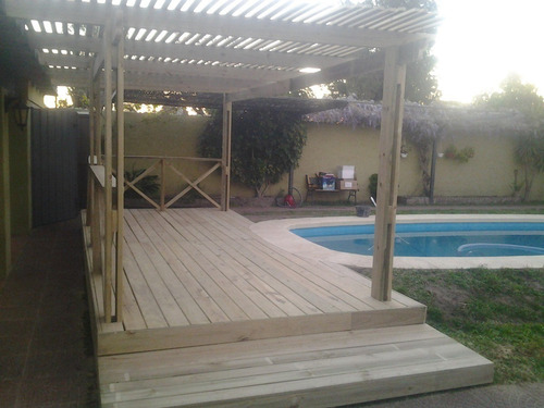 Colocacion Pergolas Deck Colocado Terminado