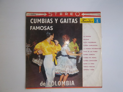 Lp Vinilo Cumbias Y Gaitas Famosas De Colombia