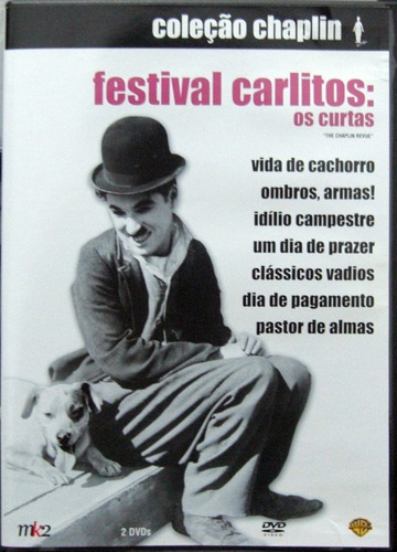 Dvd Charles Chaplin - Carlitos: Os Curtas - Duplo- Impecável