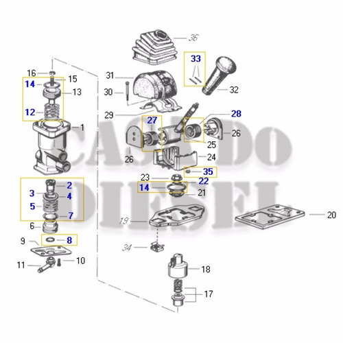 Kit Reparacion Valvula Machimbre O Freno Mano Cargo 815-1721