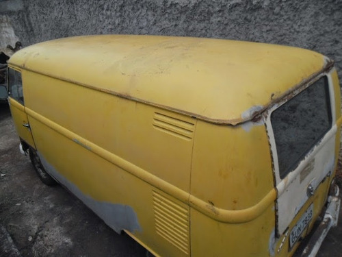 Imagem 3 de 14 de Kombi Furgao Vw Van Corujinha 1970 Funcionando Lisa De Lata