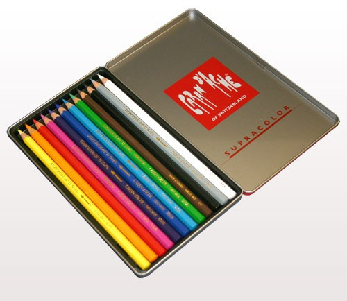 Lapiz Color Caran D'ache Supracolor X 12 Unidades En Lata