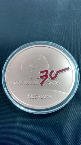 Medalha Prata 30 Anos Do Rock In Rio