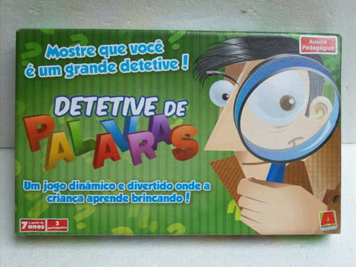 Brinquedo Antigo Algazarra Jogo Detetive De Palavras