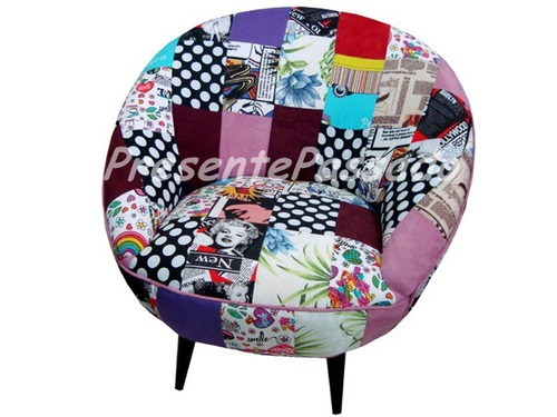 Poltrona Joaninha Em Patchwork