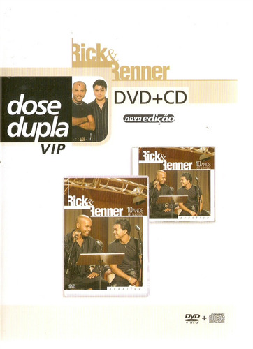 Dvd Rick & Renner - Dvd + Cd Dose Dupla Vip 