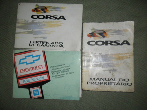 Manual Proprietario Original Gm Corsa