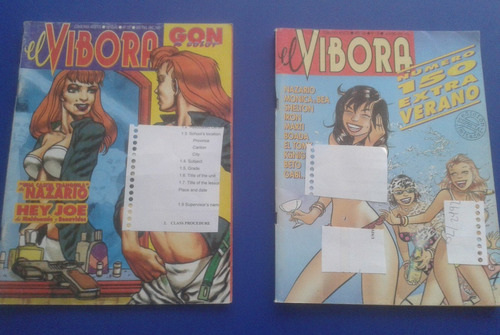 Set De 2 Revistas Comic El Vibora