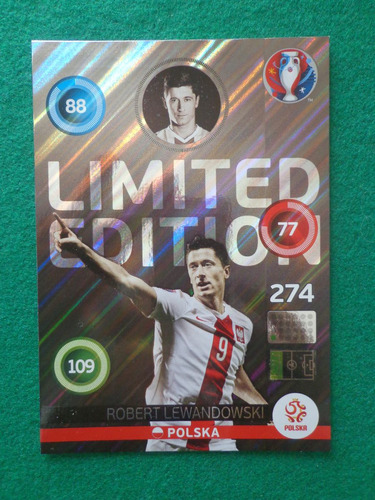 Adrenalyn Xxl Euro 2016 Limited Edition Card Lewandowski