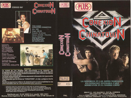 Conexion Chinatown Vhs Bruce Ly Lee Majors Ii Accion 1989