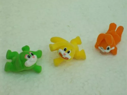 Kinder Ovo Antigo Duplo Animais Kit Com 3 Unidades