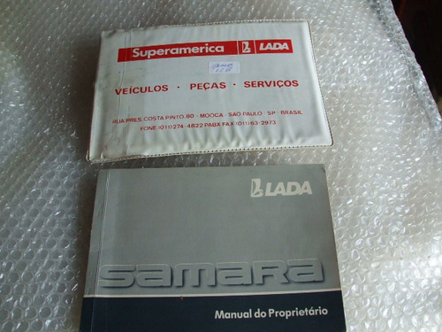 Manual Proprietário Lada Samara Ano 1991 C Estojo
