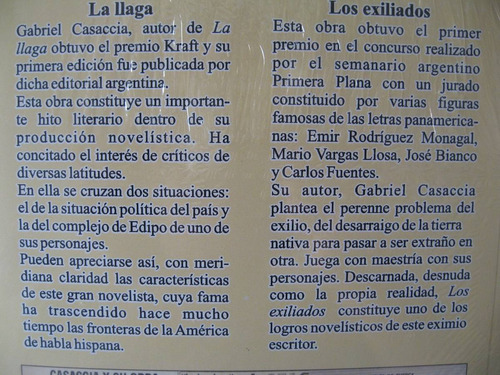 Imagen 4 de 4 de Gabriel Casaccia - La Llaga Y Los Exiliados