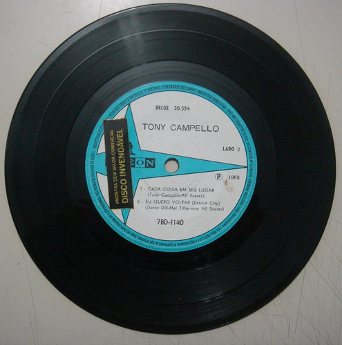 Disco Compacto Simples - Tony Campello