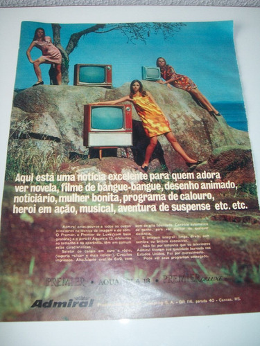 Propaganda Antiga Televisão Admiral