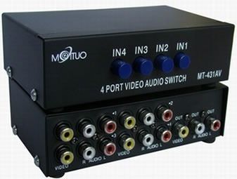 Seletor Devideo Composto 4x1 Mod  4/2 Mt-431av (rca) Switch