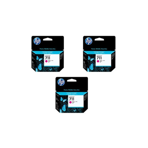 Tinta Hp 711 Cz135a Color Magenta 3 Pack