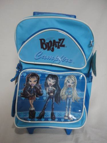 Mochila C/rodas Infantil Bratz +1 Caneta Para Cel Ou Tablete