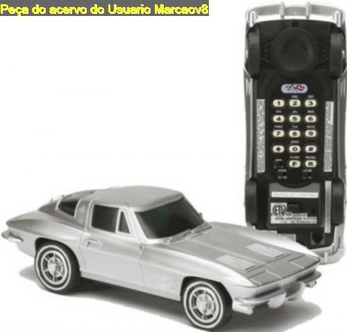 Telefone  Miniatura De Carro Chevrolet Corvette Stingray 63