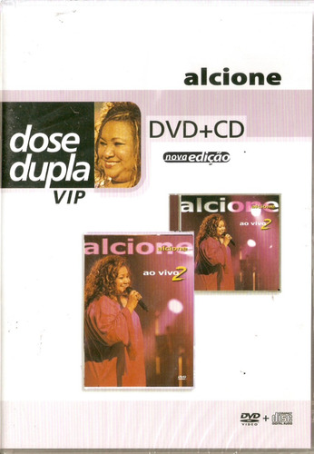 Dvd + Cd Alcione Ao Vivo 2 Dose Dupla Vip 