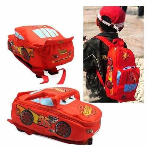 Mochila Carros  Relâmpago Mcqueen  Disney + Brinde