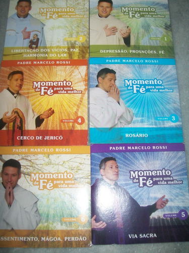 Kit Cd Padre Marcelo Rossi - Momento De Fé - 06 Volumes