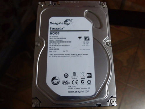 Disco Duro 2 Tb Pc Sata 3 Seagate Barracuda 7200rmp