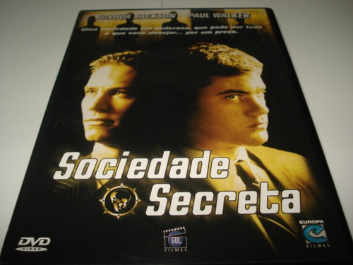 Dvd Sociedade Secreta Com Joshua Jackson E Paul Walker