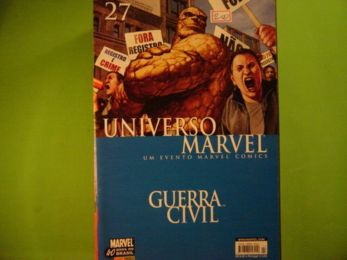 Cx F 78  Mangá Hq Gibi Dc  Marvel Rumo A Guerra Civil  Nº 27