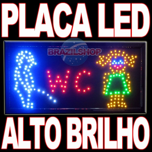 Placa Led Letreiro Painel Luminoso P/ Sinalização Comercial