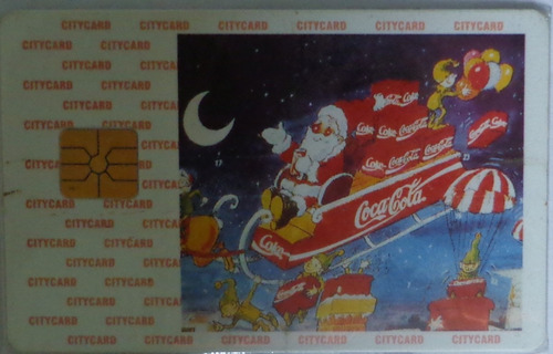 Cartão De Cred Citycard Edc. De Natal Coca Cola P/ Coleci