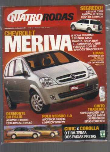 Revista Quatro Rodas Nº 505 - Agosto/2002 - Editora Abril