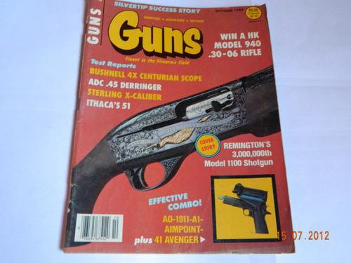 Revista Guns Ano 1983 Nº10-3 Armas Munição Caça