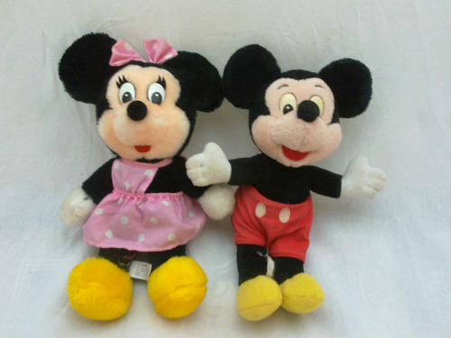 Casal Pelúcia Mickey E Minnie Disney Importado Pequeno