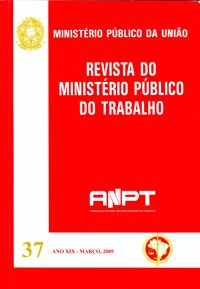 Revista Do Ministério Público Do Trabalho - N. 38