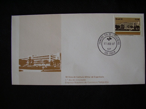 Imagem 1 de 1 de Fdc 50 Anos Do Instituto Militar De Engenharia 1981