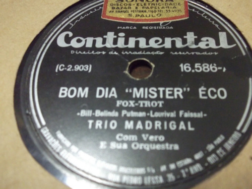 78 Rpm Trio Madrigal Convite Ao Amor Cantigas Sao Joao 7 | MercadoLivre