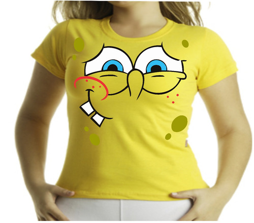 Camiseta Adulto Ou Infantil  Bob Esponja  Ai Ai Ai