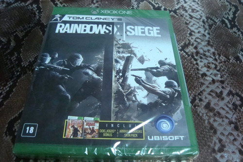 X Box One / Jogo Tom Clancy's Rainbow Six Siege Midia Fisica