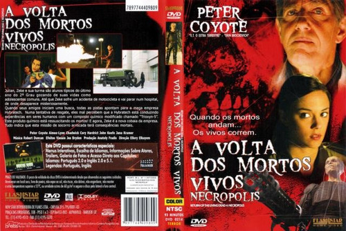 Dvd A Volta Dos Mortos Vivos Necropolis Com Peter Coyote